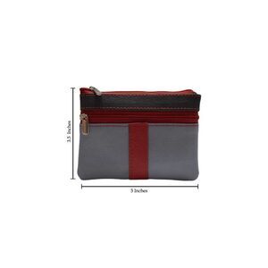 Women's genuine leather coin purse and credit card wallet. Key Chain Holder